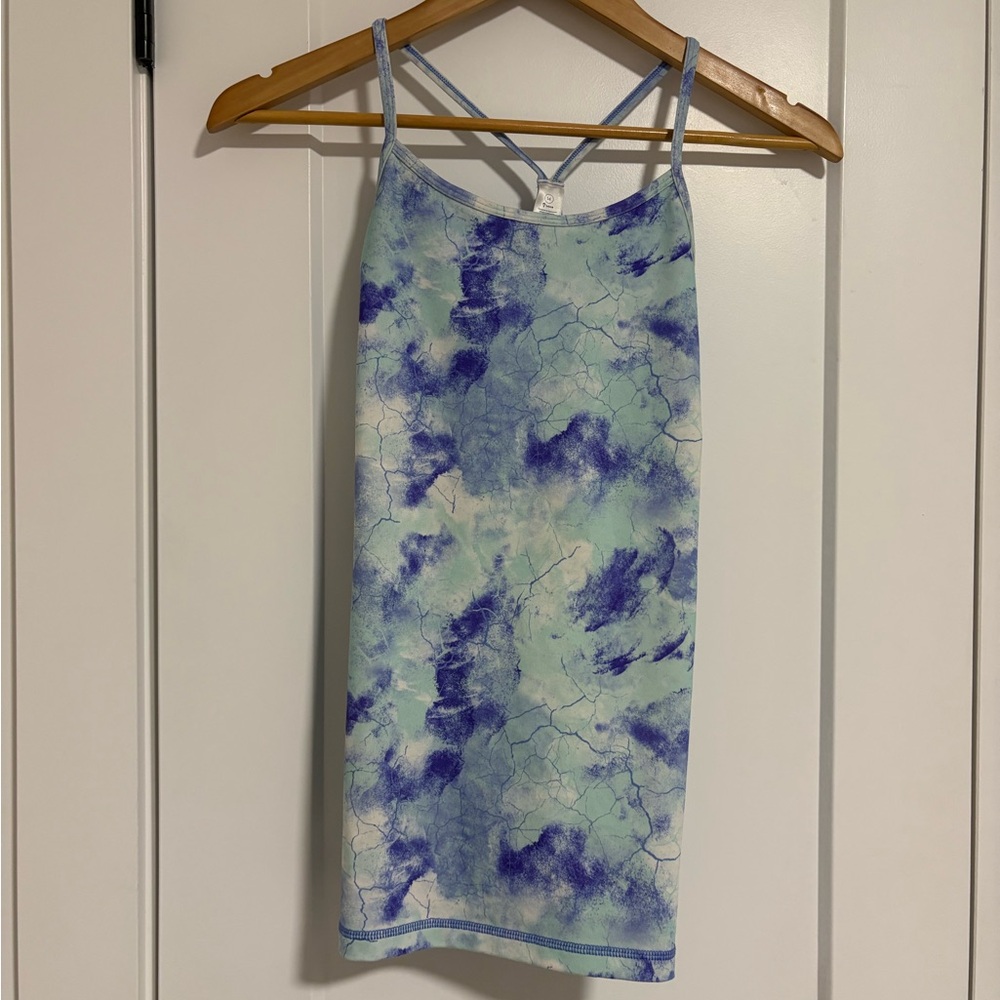 Ivivva by Lululemon Blue and Purple Camisole AThletic Tank Top Girl’s Size 14 XL